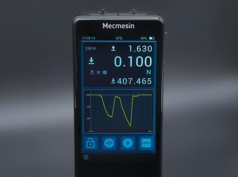 Mecmesin VFG - Touchscreen digital force gauge