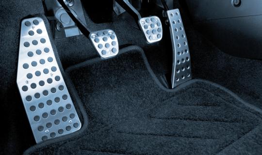 Car brake and gas pedals