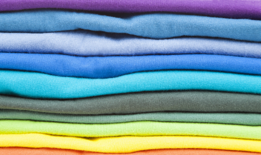 stack of fabric