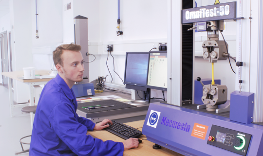 Mecmesin tensile testing and materials testing
